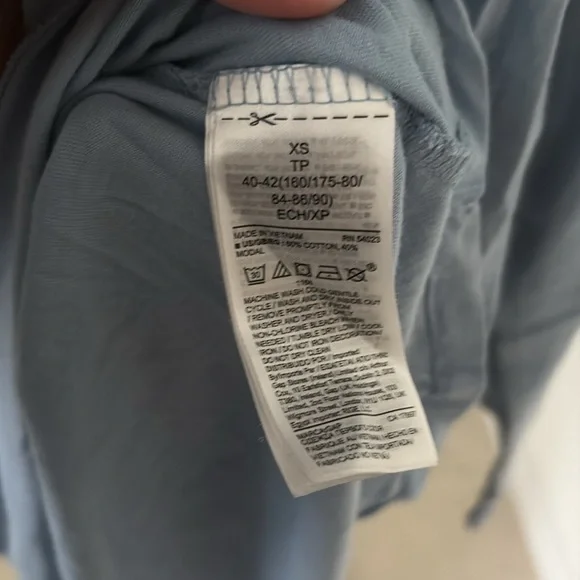 Gap blue XS pajama dress soft stretchy 1020 - Picture 4 of 4